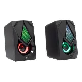 Głośniki Komputerowe White Shark BEAT 2.0 USB RGB 6W Czarne