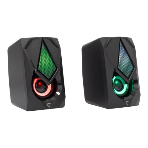 Głośniki Komputerowe White Shark BEAT 2.0 USB RGB 6W Czarne