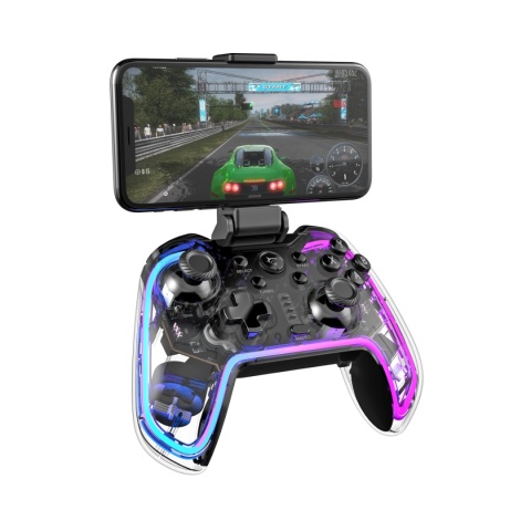 Gamepad Bezprzewodowy White Shark PRAETORIAN Bluetooth RGB PC PS4 Switch