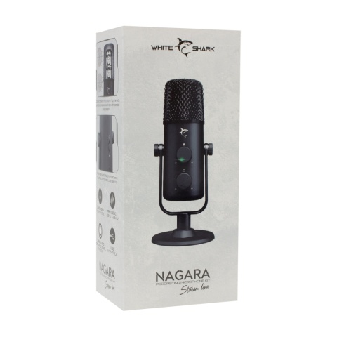 Mikrofon Pojemnościowy White Shark NAGARA USB Kardioidalny Dookólny