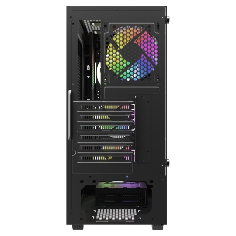 Obudowa Gamingowa SAVIO NOCTIS GLASS RGB X1 4 Wentylatory Szkło
