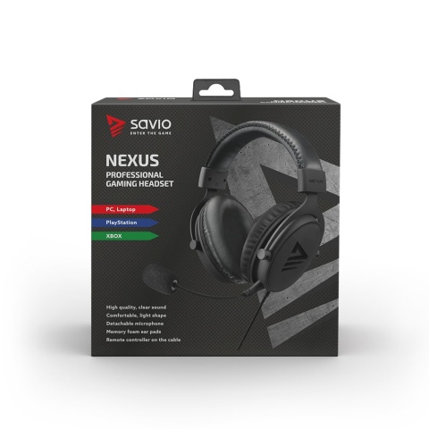 Słuchawki Gamingowe SAVIO NEXUS Mikrofon Stereo Jack 3,5 mm