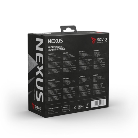 Słuchawki Gamingowe SAVIO NEXUS Mikrofon Stereo Jack 3,5 mm