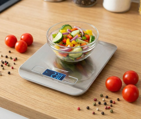 Waga Kuchenna Esperanza Pineapple EKS001 5 kg 1 g LCD Stal Nierdzewna