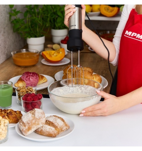Blender Ręczny MPM MBL-42M 1500W Zestaw XL Turbo Puree Rozdrabniacz