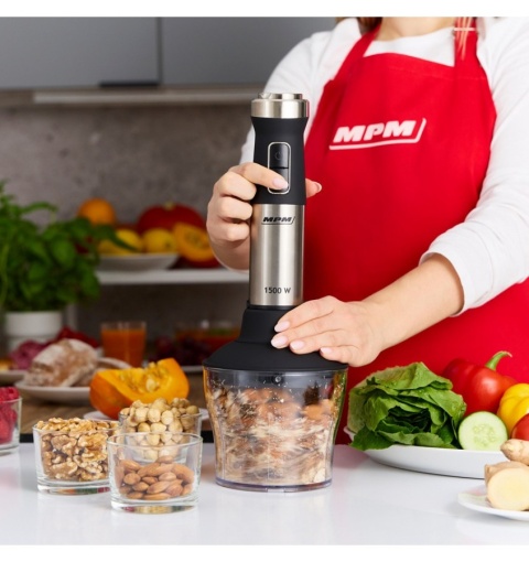 Blender Ręczny MPM MBL-42M 1500W Zestaw XL Turbo Puree Rozdrabniacz