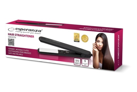 Prostownica do Włosów Esperanza Smooth EBP001 Ceramiczna 200°C 35W