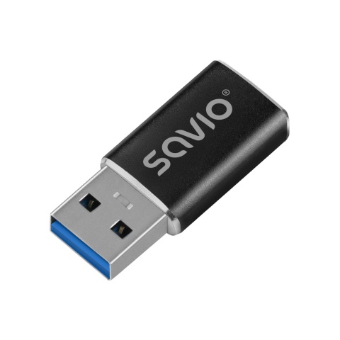 Adapter SAVIO AK-81 USB-C Żeński na USB-A Męski 3.1 5 Gb/s OTG