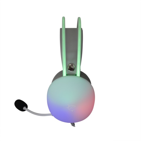 Słuchawki Gamingowe White Shark FIREFLY Mikrofon RGB 50 mm Białe