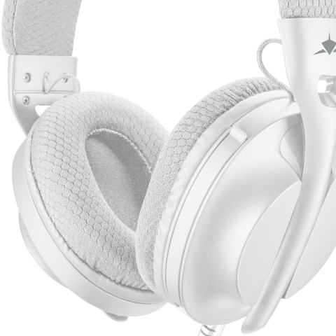 Słuchawki Gamingowe White Shark PARROT Mikrofon 40 mm Biało-Szare PC/PS4/PS5