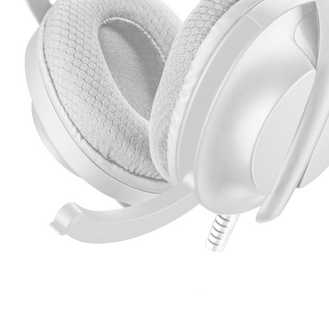 Słuchawki Gamingowe White Shark PARROT Mikrofon 40 mm Biało-Szare PC/PS4/PS5