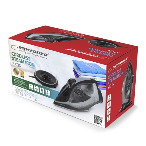 Żelazko Bezprzewodowe Esperanza Satin Ceramic EHI011 2600W Parowe