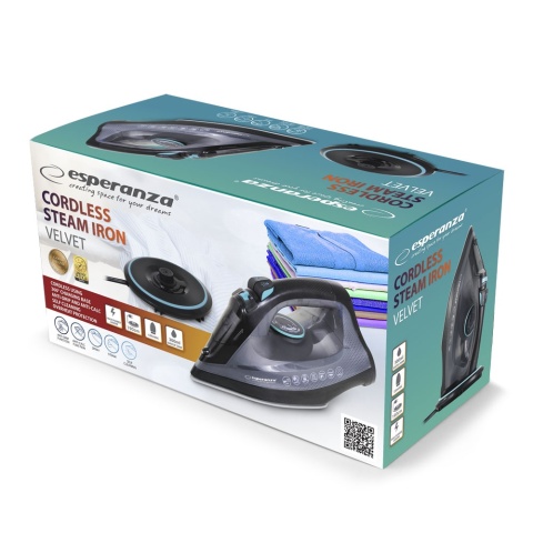 Żelazko Bezprzewodowe Esperanza Velvet Ceramic EHI010 2600W Parowe