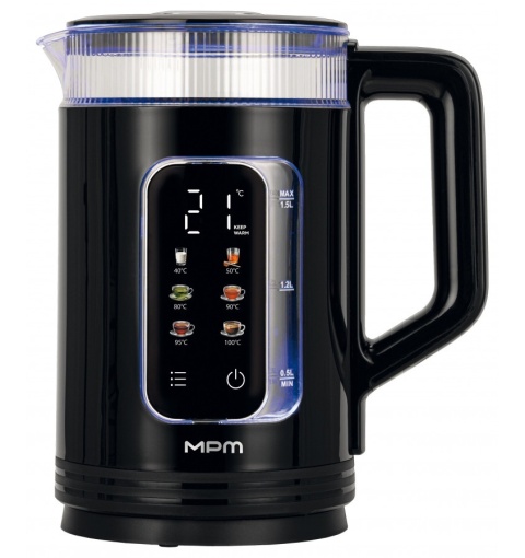 Czajnik MPM MCZ-135 1,5L 1500W Ekran Regulacja Temperatury Podświetlenie