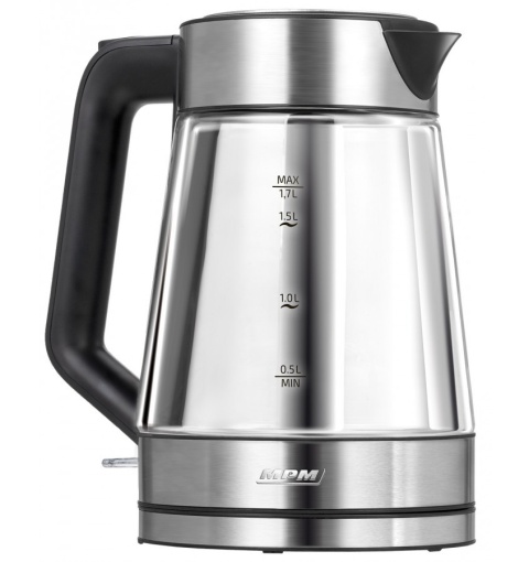 Czajnik Szklany MPM MCZ-122 1,7L 2200W Podświetlany Inox 360°