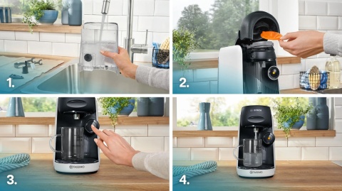 Ekspres Kapsułkowy Bosch TASSIMO FINESSE TAS164E 1400W INTELLIBREW 0,7L