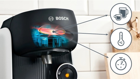 Ekspres Kapsułkowy Bosch TASSIMO FINESSE TAS164E 1400W INTELLIBREW 0,7L