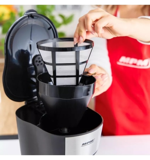 Ekspres Przelewowy MPM MKW-12 600W 1,25L Filtr Wielorazowy Podtrzymanie Ciepła