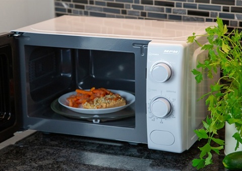 Kuchenka Mikrofalowa MPM-20-KMM-12/W 20L 700W 5 Poziomów Mocy Biała