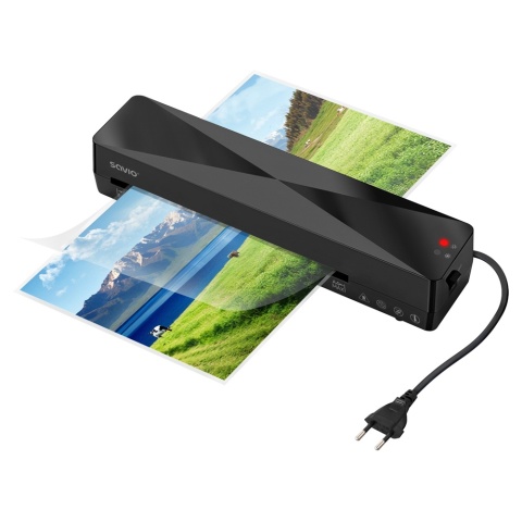 Laminator A4 SAVIO LR-01/B 300W Na Gorąco i Zimno Czarny