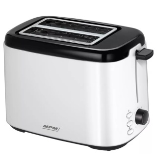 Toster MPM MTO-07 800W 2 Komory 7 Poziomów Opiekania Rozmrażanie Biały