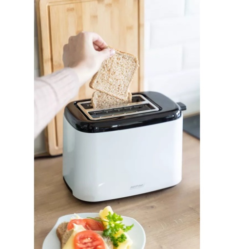 Toster MPM MTO-07 800W 2 Komory 7 Poziomów Opiekania Rozmrażanie Biały