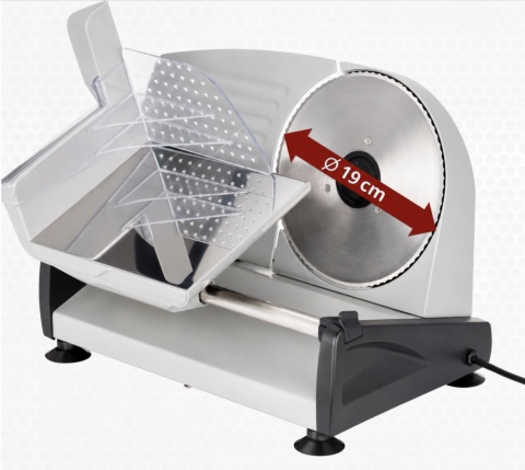 Krajalnica Elektryczna MPM MKR-04M 150W Nóż 190 mm Regulacja 0–15 mm