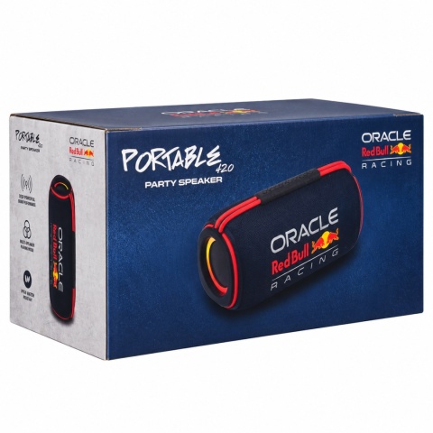 Przenośny głośnik Red Bull Racing 30 W Bluetooth LED USB AUX MicroSD