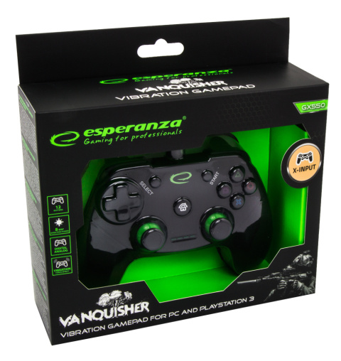 GAMEPAD PAD KONTROLER PC KONSOLA PS3 WIBRACJE USB