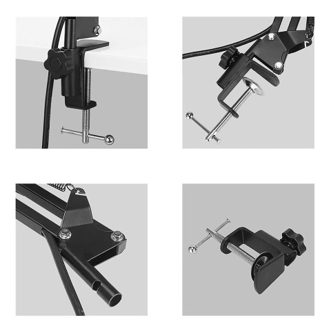 MIKROFON STUDYJNY GAMINGOWY USB JACK POJEMNOŚCIOWY STATYW FILTR ZESTAW