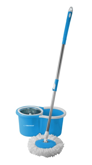 Mop obrotowy Esperanza Perfect Clean EHS006 z wiadrem - mikrofibra, 360°