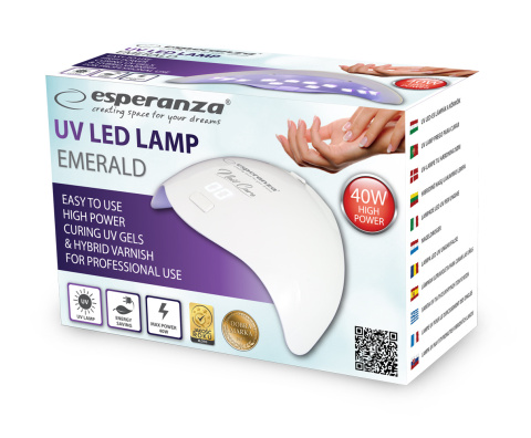 LAMPA DO PAZNOKCI UV LED 40W DO HYBRYD ŻELI MOCNA HYBRYDY LCD