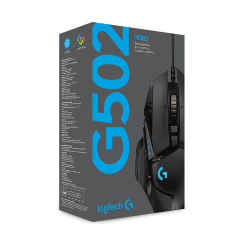 Mysz Logitech G502 Gaming HERO EU 910-005471 BOX