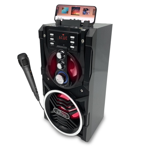 Głośnik Bluetooth Media-Tech MT3150 Partybox 18W karaoke mikrofon USB AUX FM LED