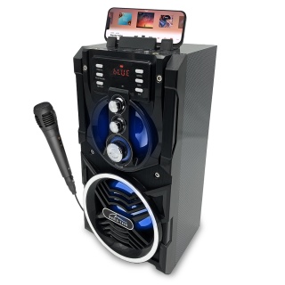 Głośnik Bluetooth Media-Tech MT3150 Partybox 18W karaoke mikrofon USB AUX FM LED