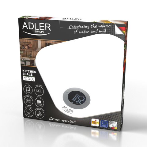 Adler AD 3180 Waga kuchenna - LCD - 10 kg