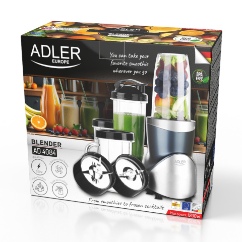 Adler AD 4084 Blender - Zestaw do Smoothie