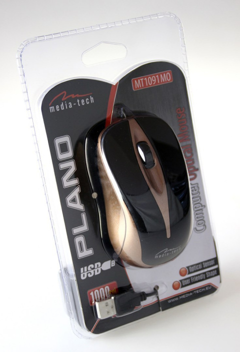 Mysz optyczna PLANO MT1091MO PLANO MT1091 to standardowych roz