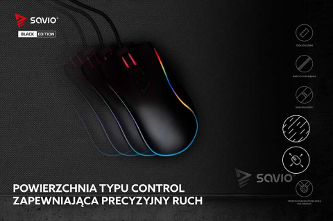 Podkładka Gamingowa Black Edition Precision Control L