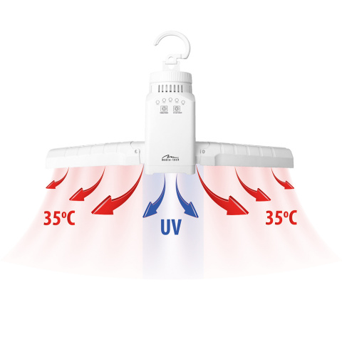 Przenośna nadmuchowa suszarka do odzieży i obuwia SMART AIRDRYER UV MT6518