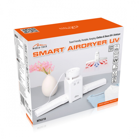 Przenośna nadmuchowa suszarka do odzieży i obuwia SMART AIRDRYER UV MT6518