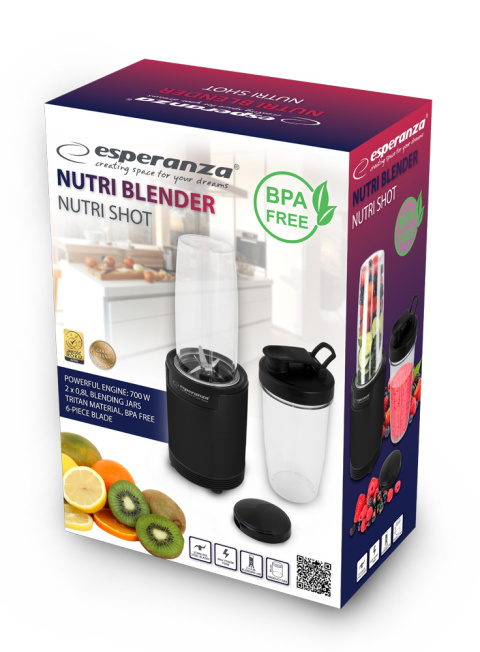 BLENDER KIELICHOWY DO KOKTAJL SMOOTHIE 6W1 BUTELKI