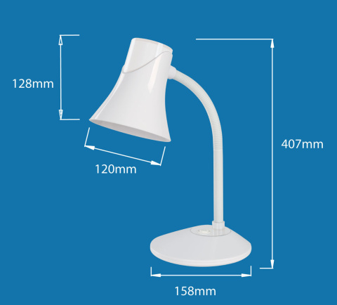 ESPERANZA LAMPKA BIURKOWA E27 POLARIS CZERWONA ELD110R