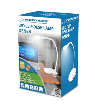Lampka Biurkowa LED Esperanza Deneb Biała