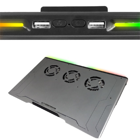 ESPERANZA PODSTAWKA CHŁODZĄCA GAMING POD NOTEBOOK LED RGB BOREAS EGC108