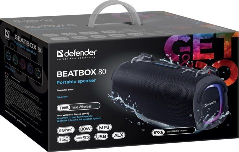 GŁOŚNIK DEFENDER BEATBOX 80 BLUETOOTH 80W