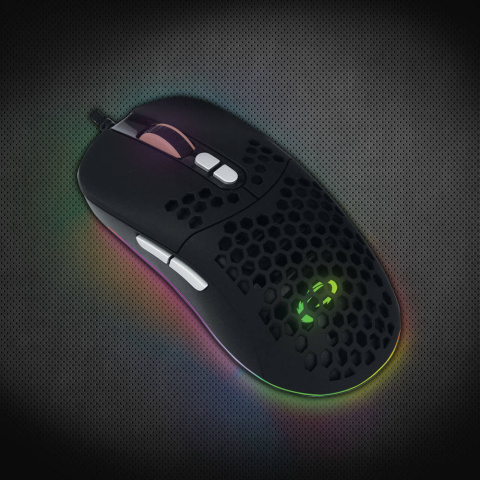 MYSZ PRZEWODOWA GAMING LED RGB 7D OPTYCZNA USB HYDRUS EGM702