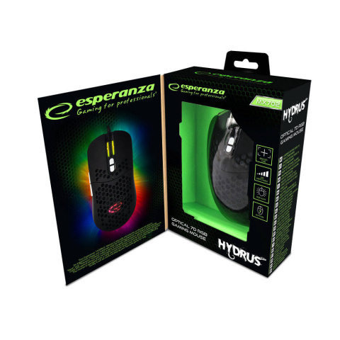 MYSZ PRZEWODOWA GAMING LED RGB 7D OPTYCZNA USB HYDRUS EGM702