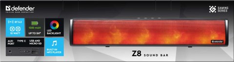 GŁOŚNIK DEFENDER SOUNDBAR Z8 10W LED BLUETOOTH