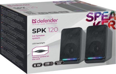 GŁOŚNIKI DEFENDER SPK-120 2.0 6W USB